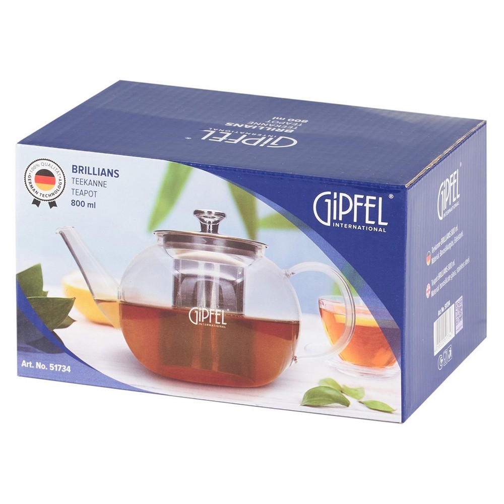 Чайник заварочный Gipfel Brillians 0,8 л 51734